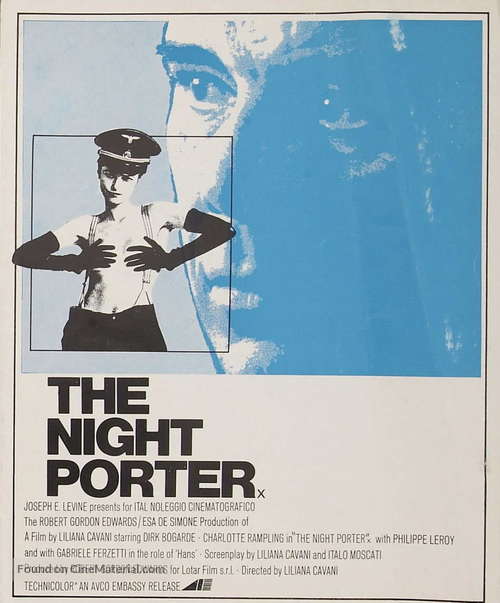 Il portiere di notte - British Movie Poster
