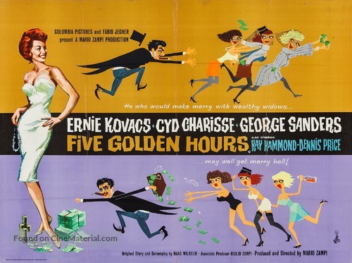 Five Golden Hours - British Movie Poster