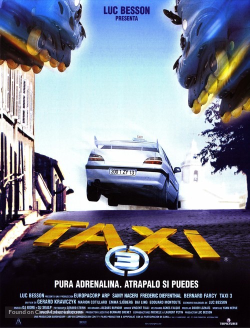 Taxi 3 - Spanish Movie Poster