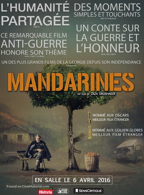 Mandariinid - French Movie Poster