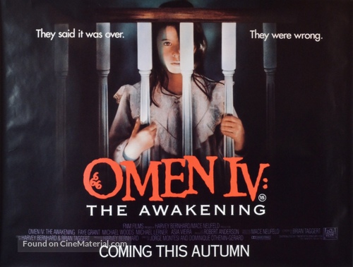 Omen IV: The Awakening - British Movie Poster