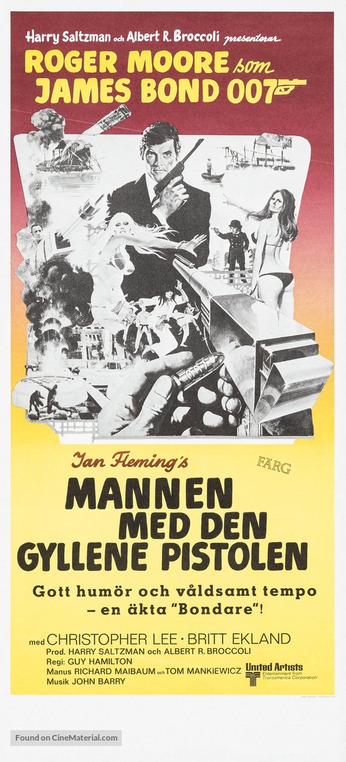 The Man With The Golden Gun - Swedish Movie Poster