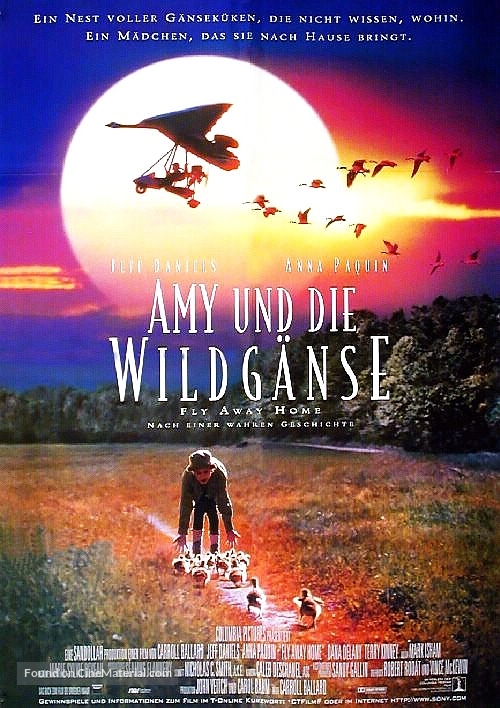 Fly Away Home - German Movie Poster