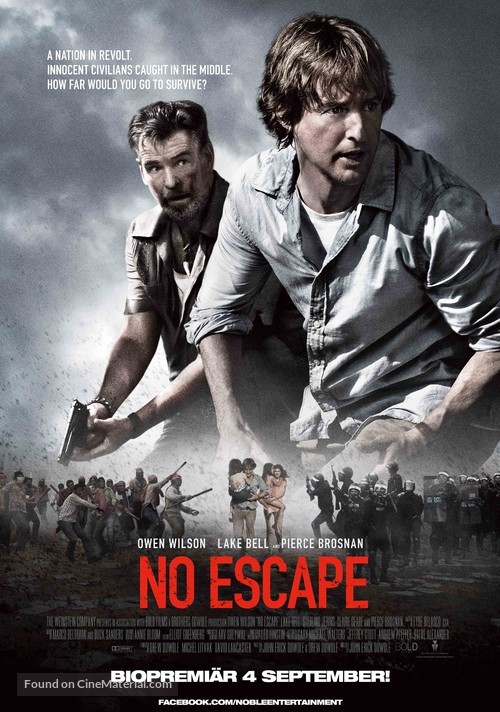 No Escape - Swedish Movie Poster