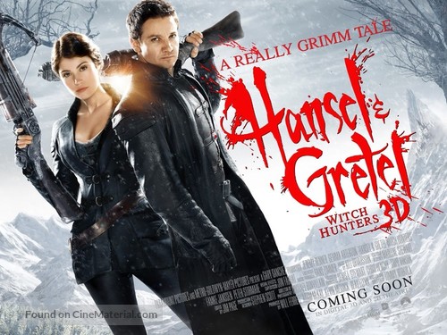 Hansel &amp; Gretel: Witch Hunters - British Movie Poster