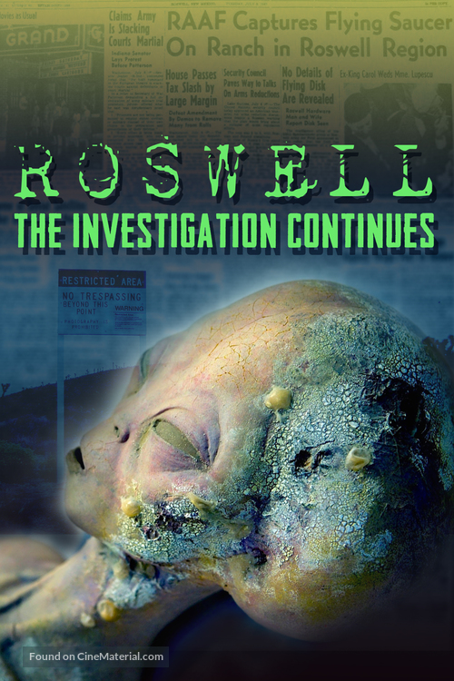 Roswell: The Investigation Continues - British Video on demand movie cover