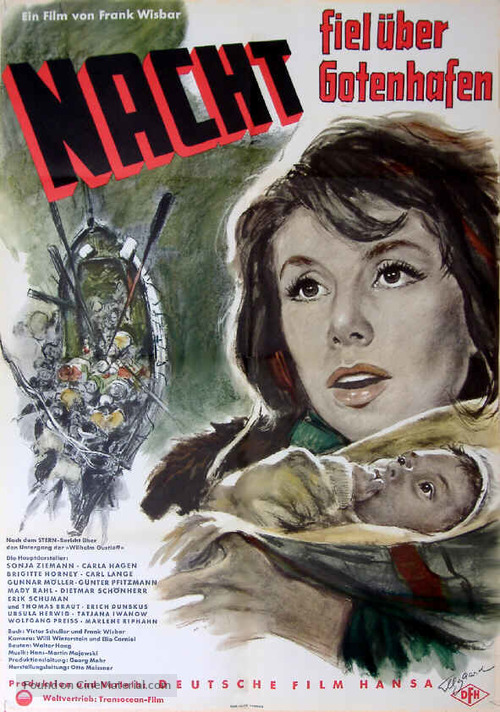 Nacht fiel &uuml;ber Gotenhafen - German Movie Poster