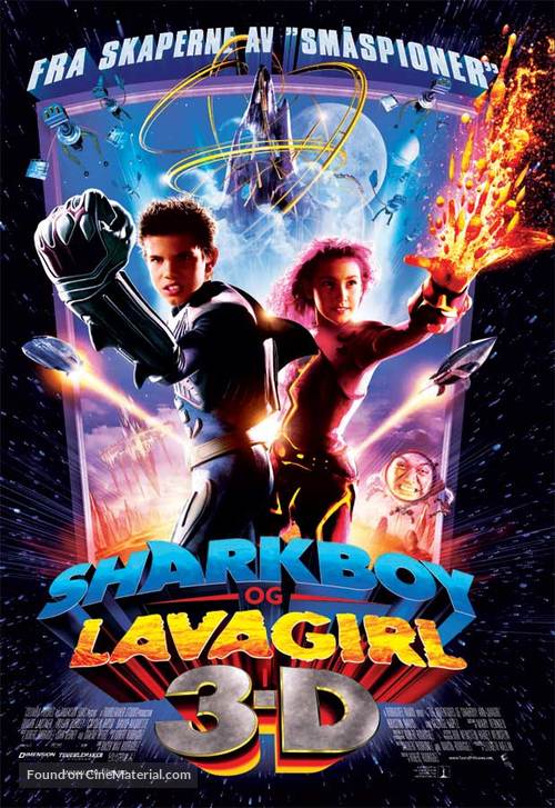 The Adventures of Sharkboy and Lavagirl 3-D - Norwegian Movie Poster