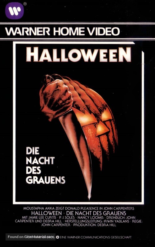 Halloween - German VHS movie cover