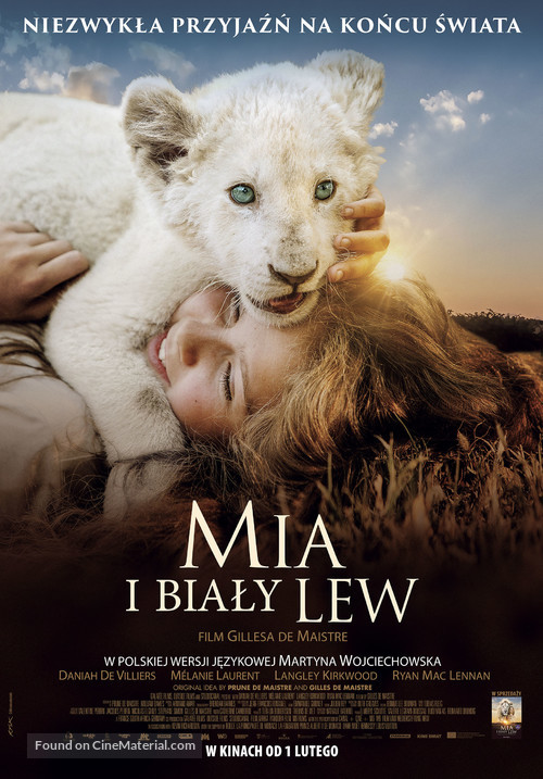 Mia et le lion blanc - Polish Movie Poster