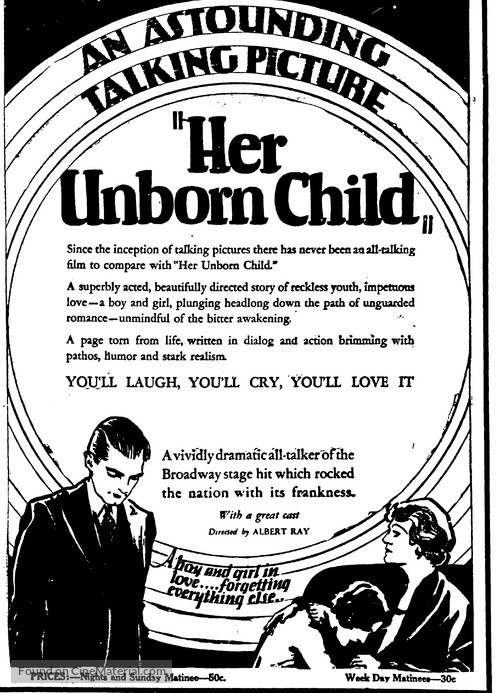 Her Unborn Child - Movie Poster