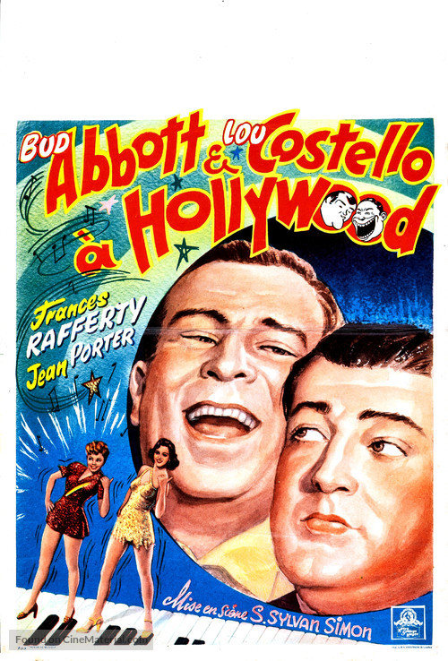 Abbott and Costello in Hollywood - Belgian Movie Poster