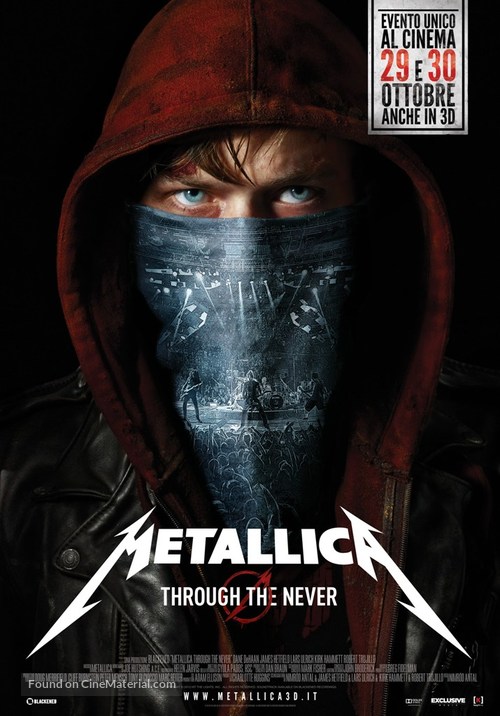 Metallica Through the Never - Italian Movie Poster