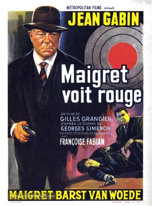 Maigret voit rouge - Belgian Movie Poster