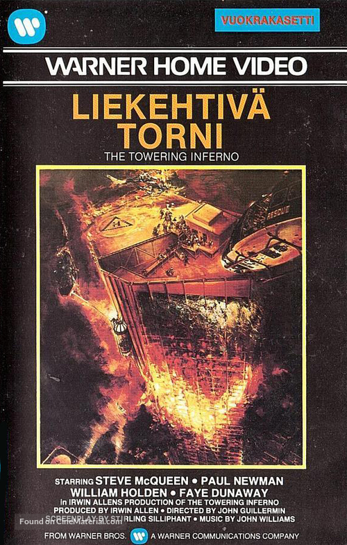The Towering Inferno - Finnish VHS movie cover