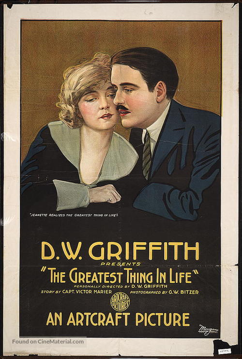The Greatest Thing in Life - Movie Poster