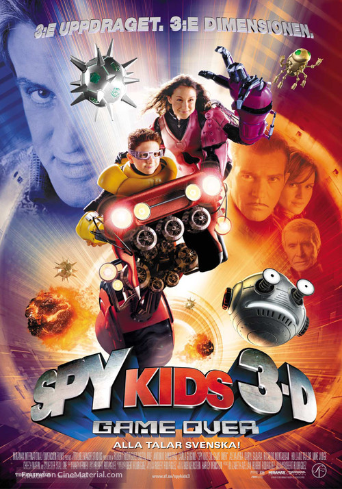 SPY KIDS 3-D : GAME OVER - Swedish Movie Poster