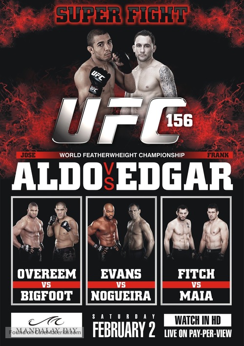 UFC 156 Aldo vs. Edgar - Movie Poster