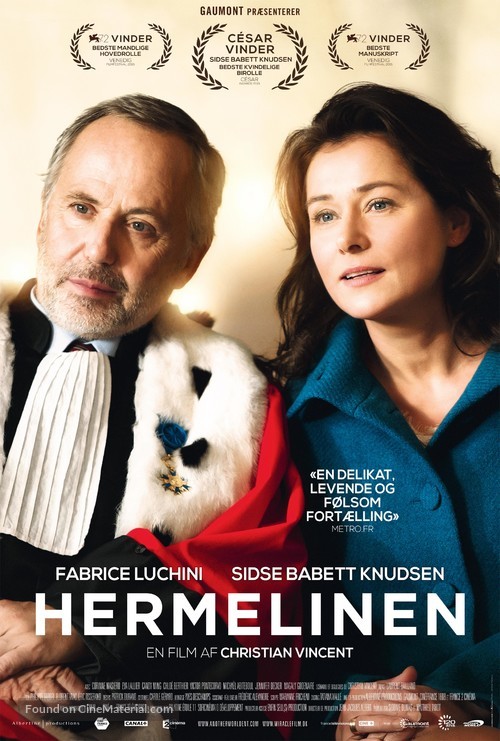 L&#039;hermine - Danish Movie Poster