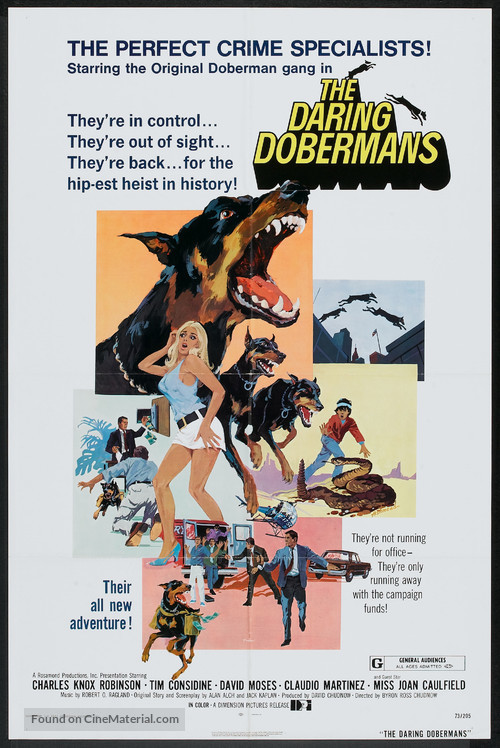The Daring Dobermans - Movie Poster