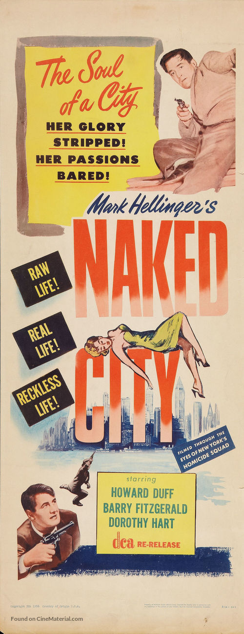 The Naked City - Re-release movie poster