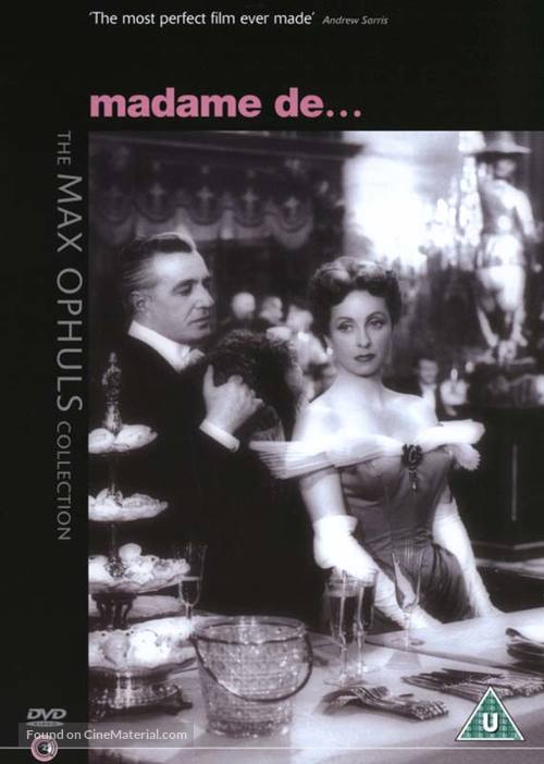 Madame de... - British DVD movie cover