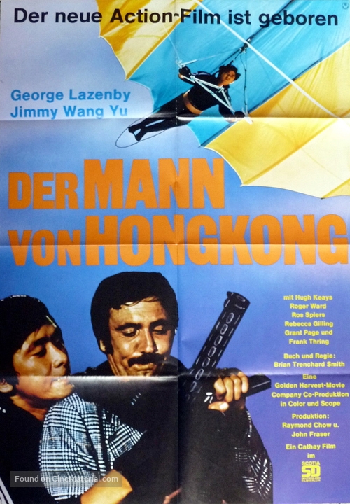 The Man from Hong Kong - German Movie Poster