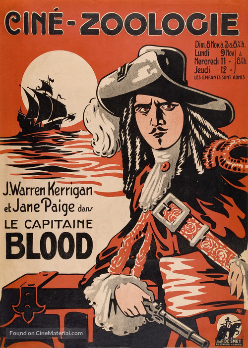 Captain Blood - Belgian Movie Poster