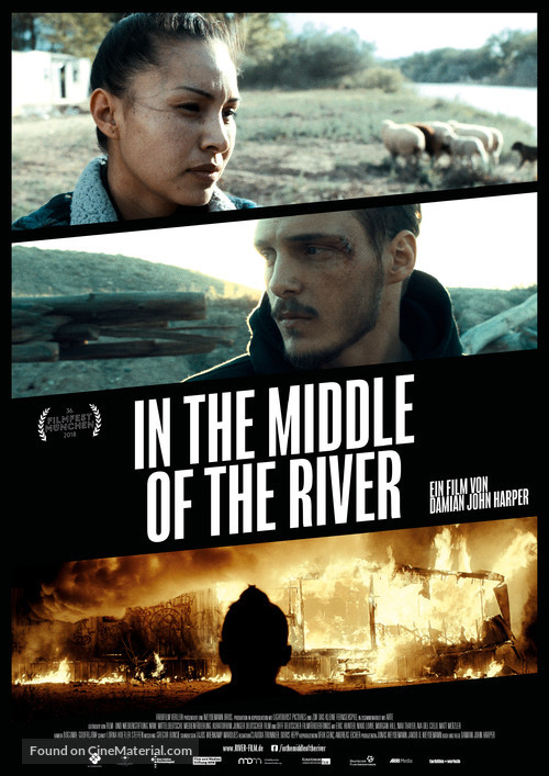 In the Middle of the River - German Movie Poster