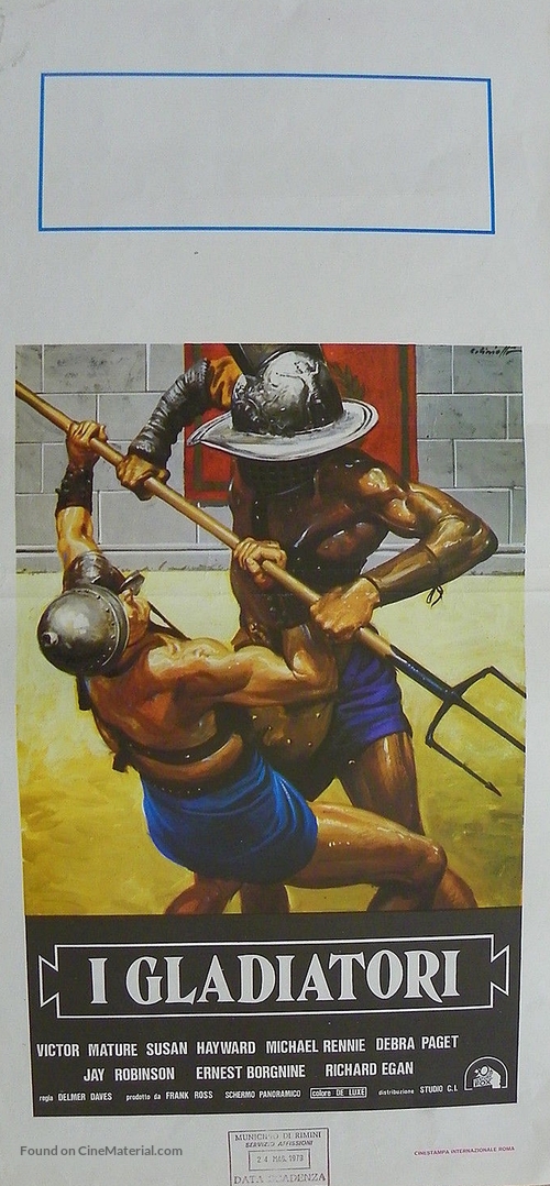 Demetrius and the Gladiators - Italian Movie Poster