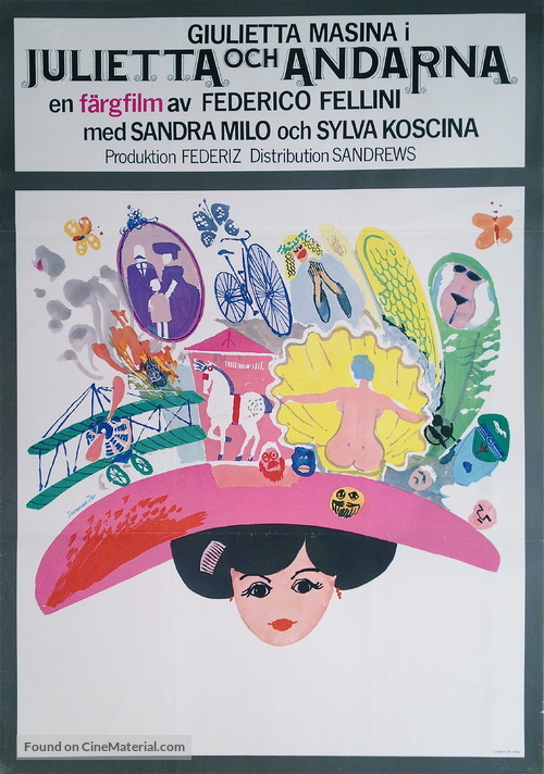 Giulietta degli spiriti - Swedish Movie Poster