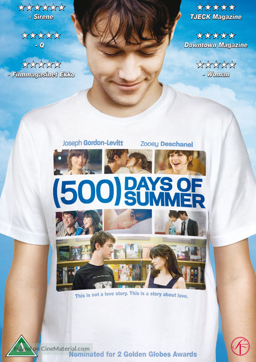 (500) Days of Summer - Danish Movie Cover