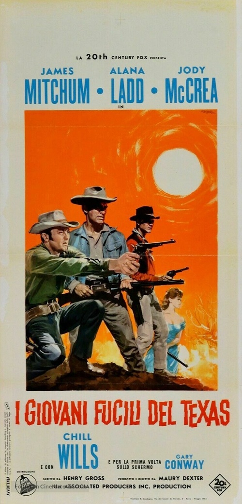 Young Guns of Texas - Italian Movie Poster