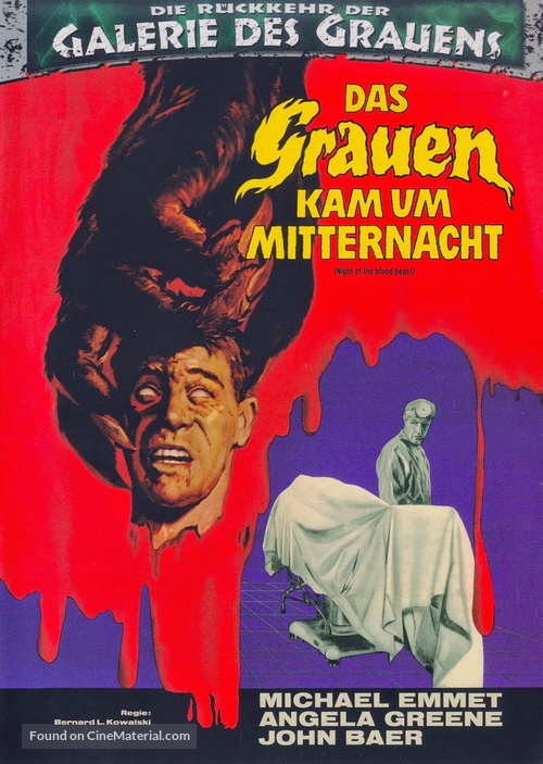 Night of the Blood Beast - German DVD movie cover
