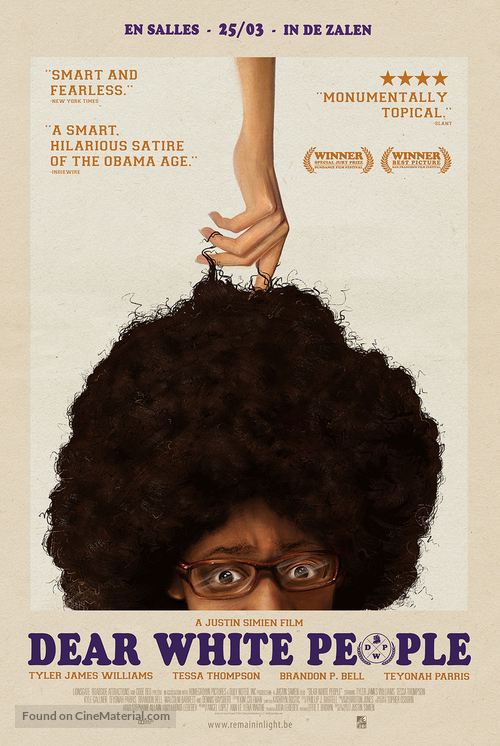 Dear White People - Belgian Movie Poster