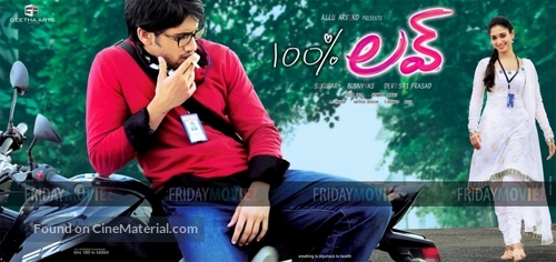 100% Love - Indian Movie Poster