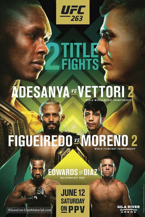 UFC 263: Adesanya vs. Vettori 2 - Movie Poster