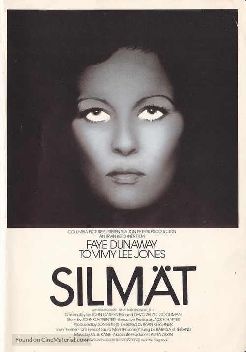 Eyes of Laura Mars - Finnish VHS movie cover