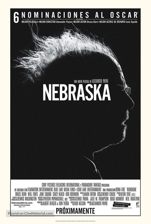 Nebraska - Mexican Movie Poster