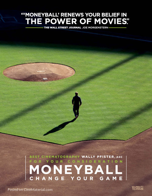 Moneyball - For your consideration movie poster
