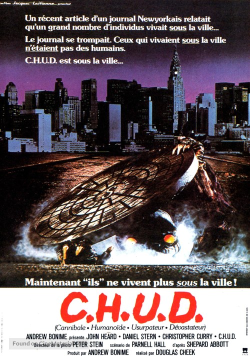 C.H.U.D. - French Movie Poster