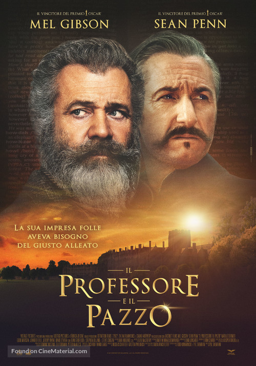 The Professor and the Madman - Italian Movie Poster
