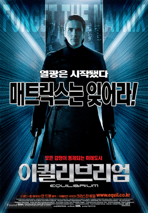 Equilibrium - South Korean Movie Poster