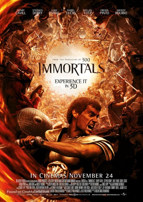 Immortals - New Zealand Movie Poster