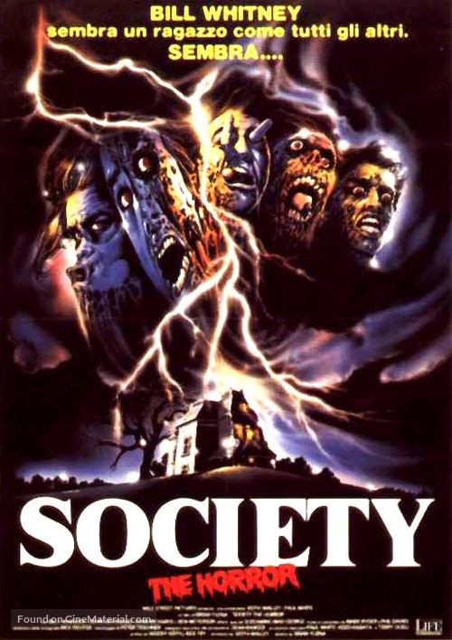 Society - Italian DVD movie cover