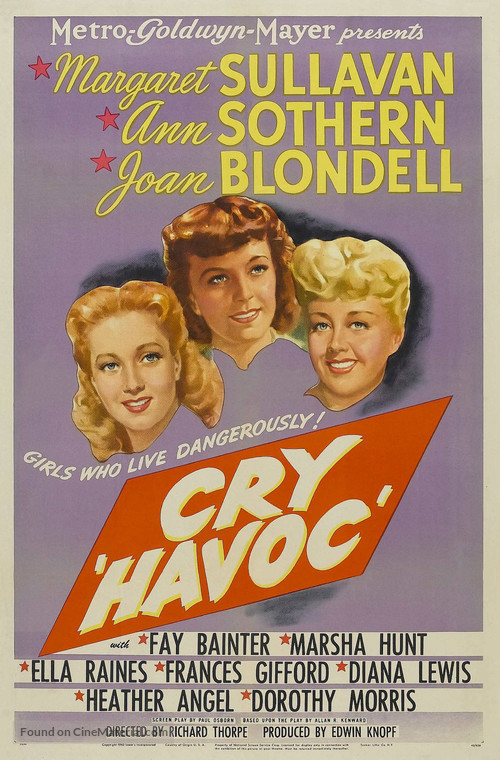 Cry &#039;Havoc&#039; - Movie Poster
