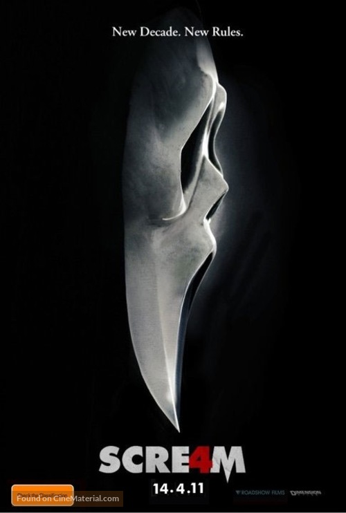 Scream 4 - Australian Movie Poster