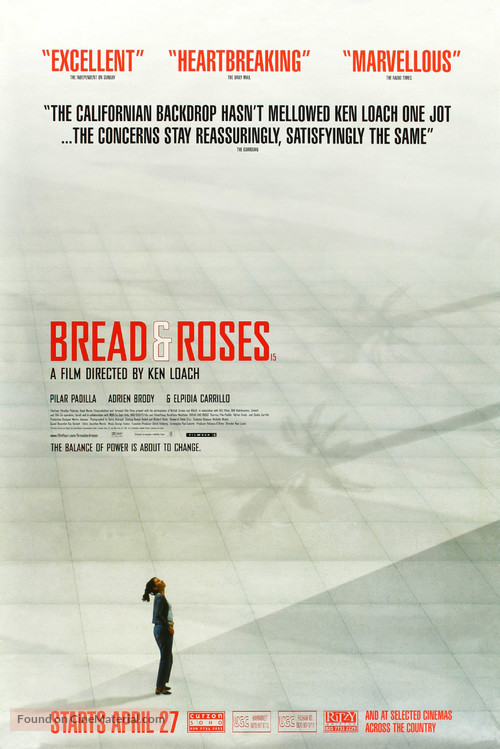 Bread and Roses - British Movie Poster