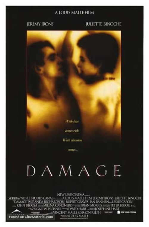 Damage - Canadian Movie Poster