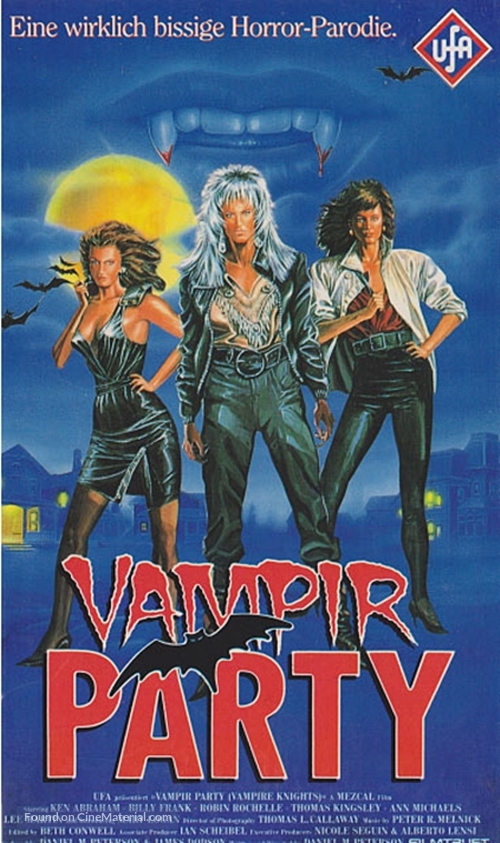 Vampire Knights - German VHS movie cover